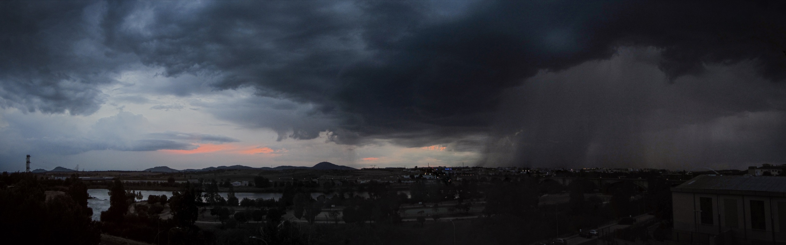 Mérida Panorámica Río Guadiana Tormenta